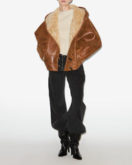 Manteau Amiel en peau lainée