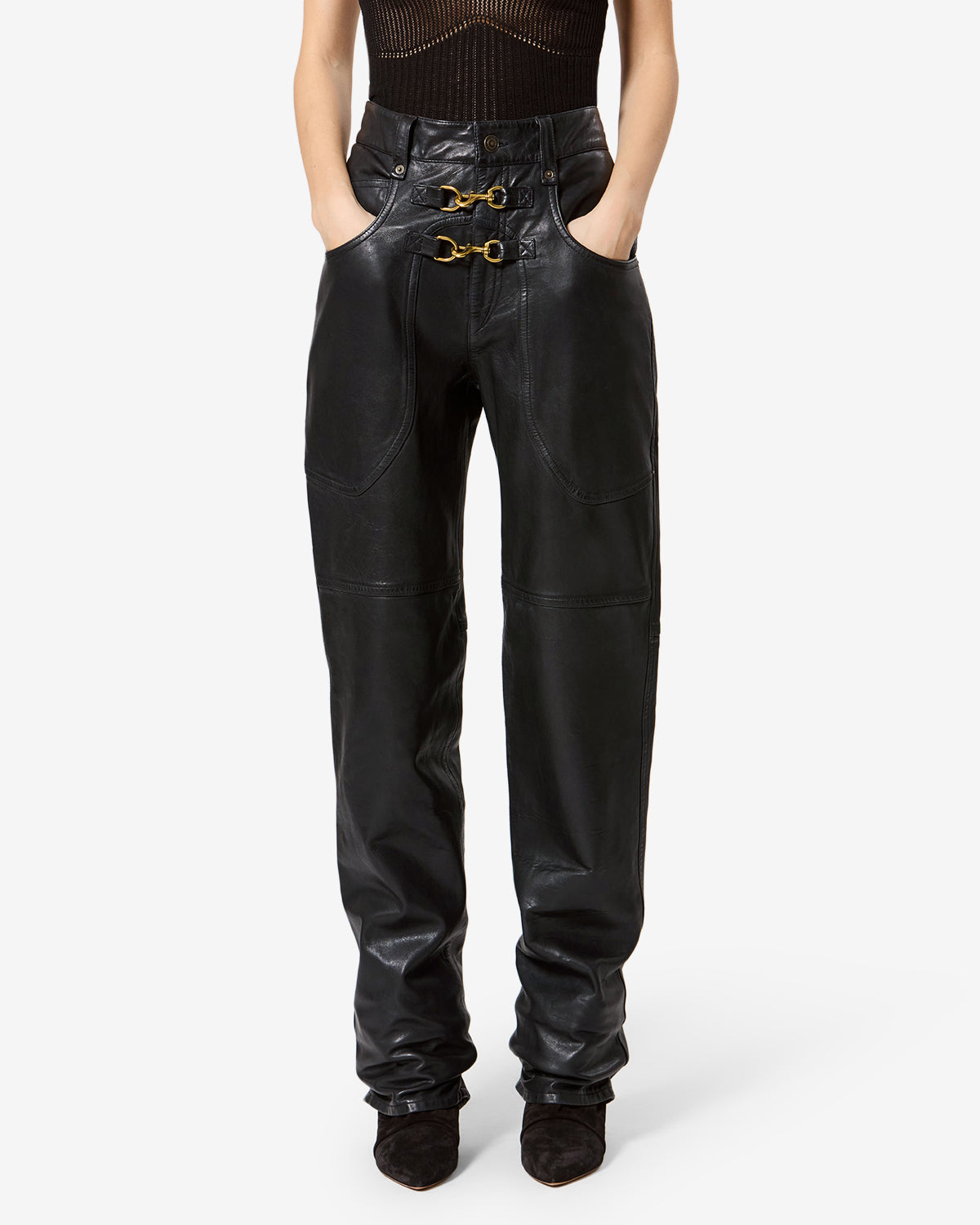 Pantalon Brinley en cuir