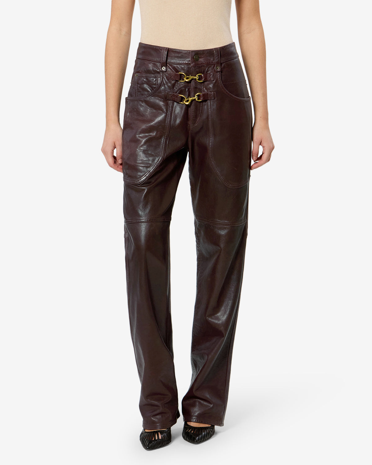 Pantalon Brinley en cuir