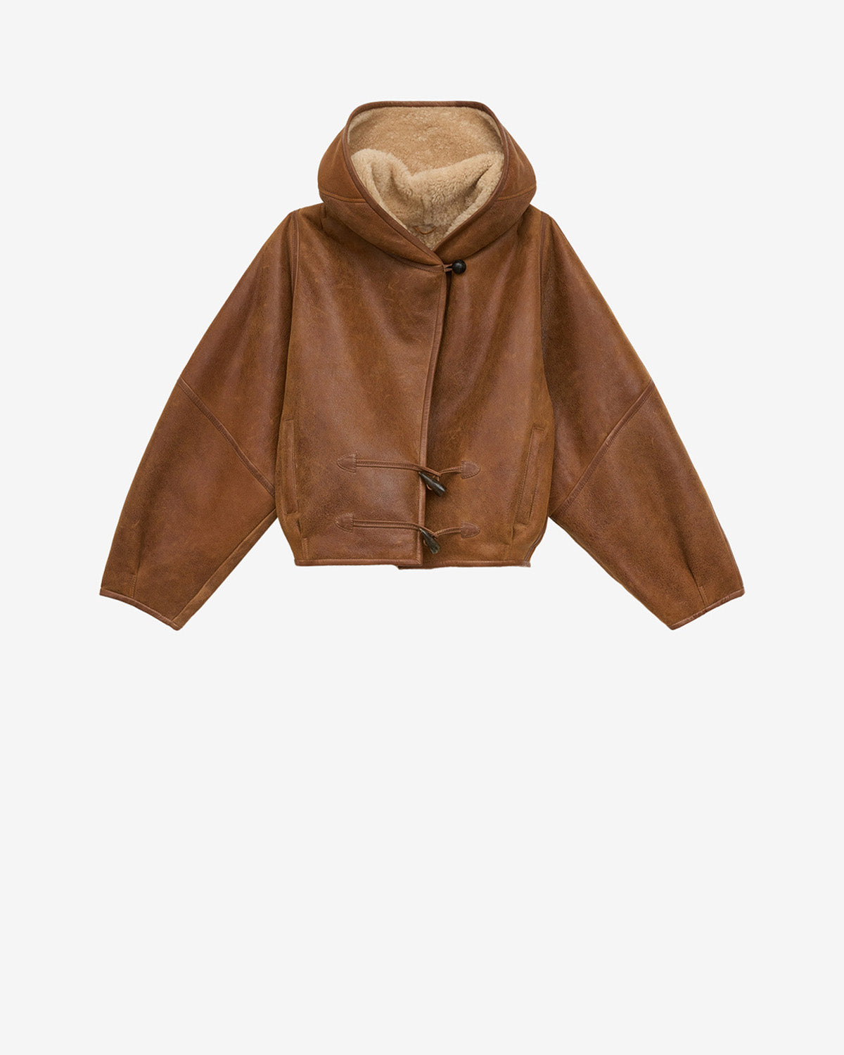Manteau Amiel en peau lainée
