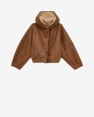 Manteau Amiel en peau lainée