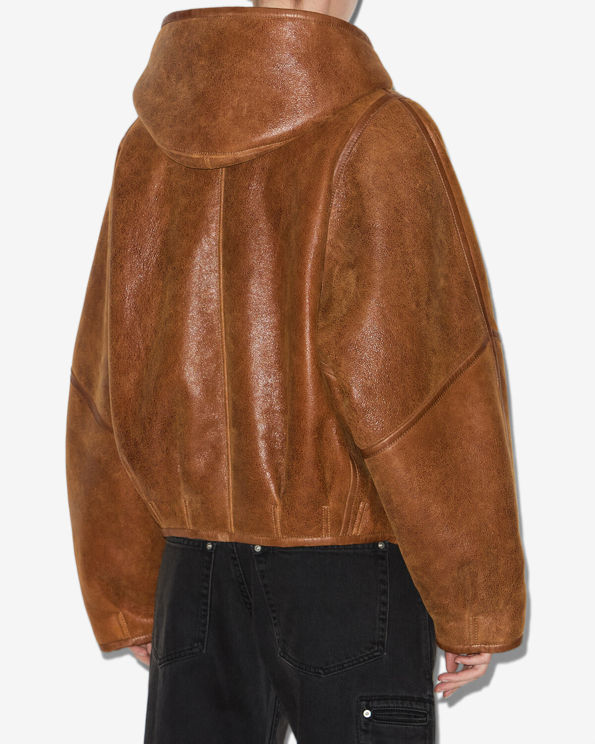 Manteau Amiel en peau lainée