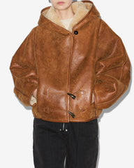 Manteau Amiel en peau lainée