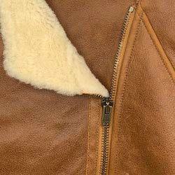 Manteau Amiel en peau lainée