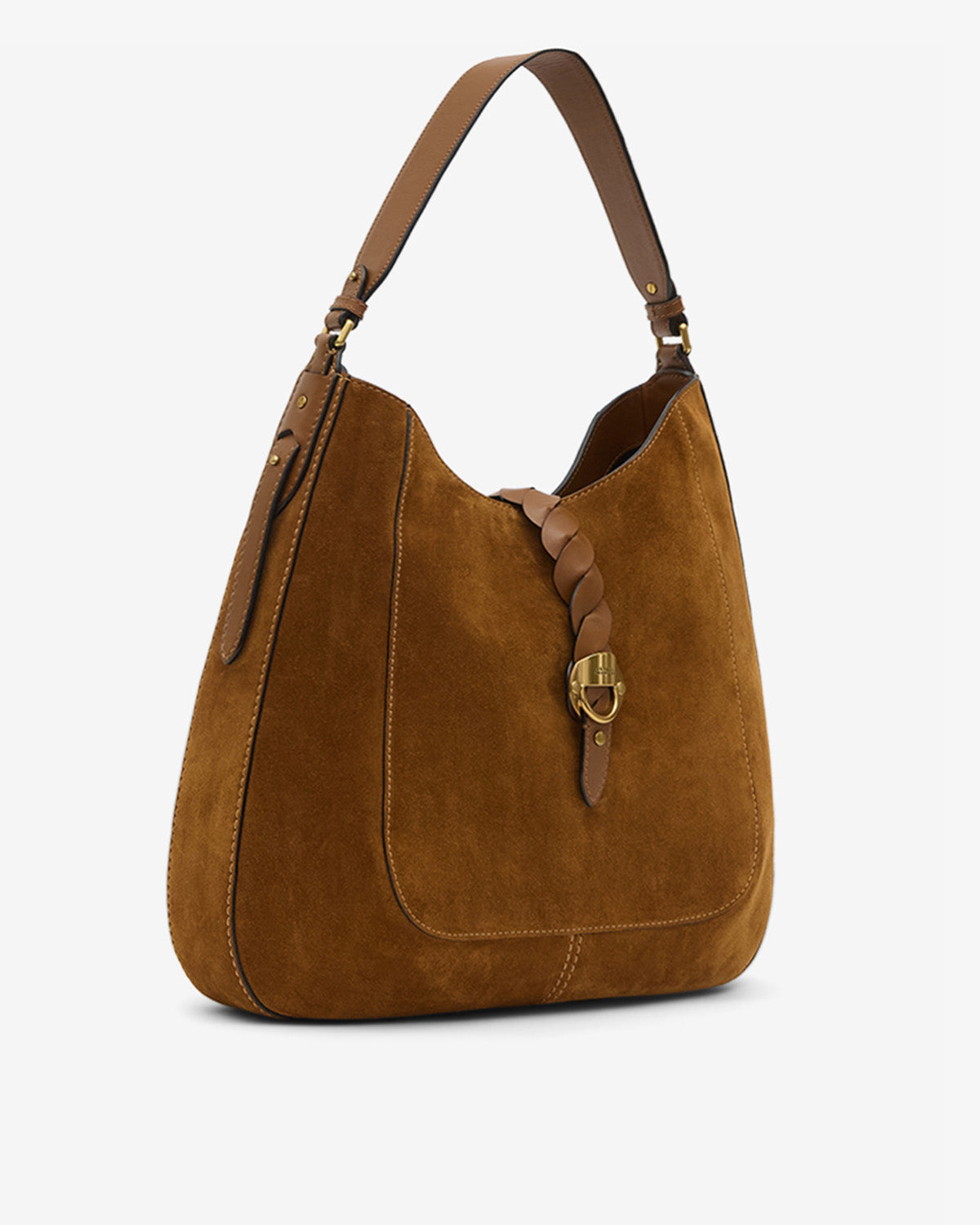 Sac Altay Hobo en cuir velours