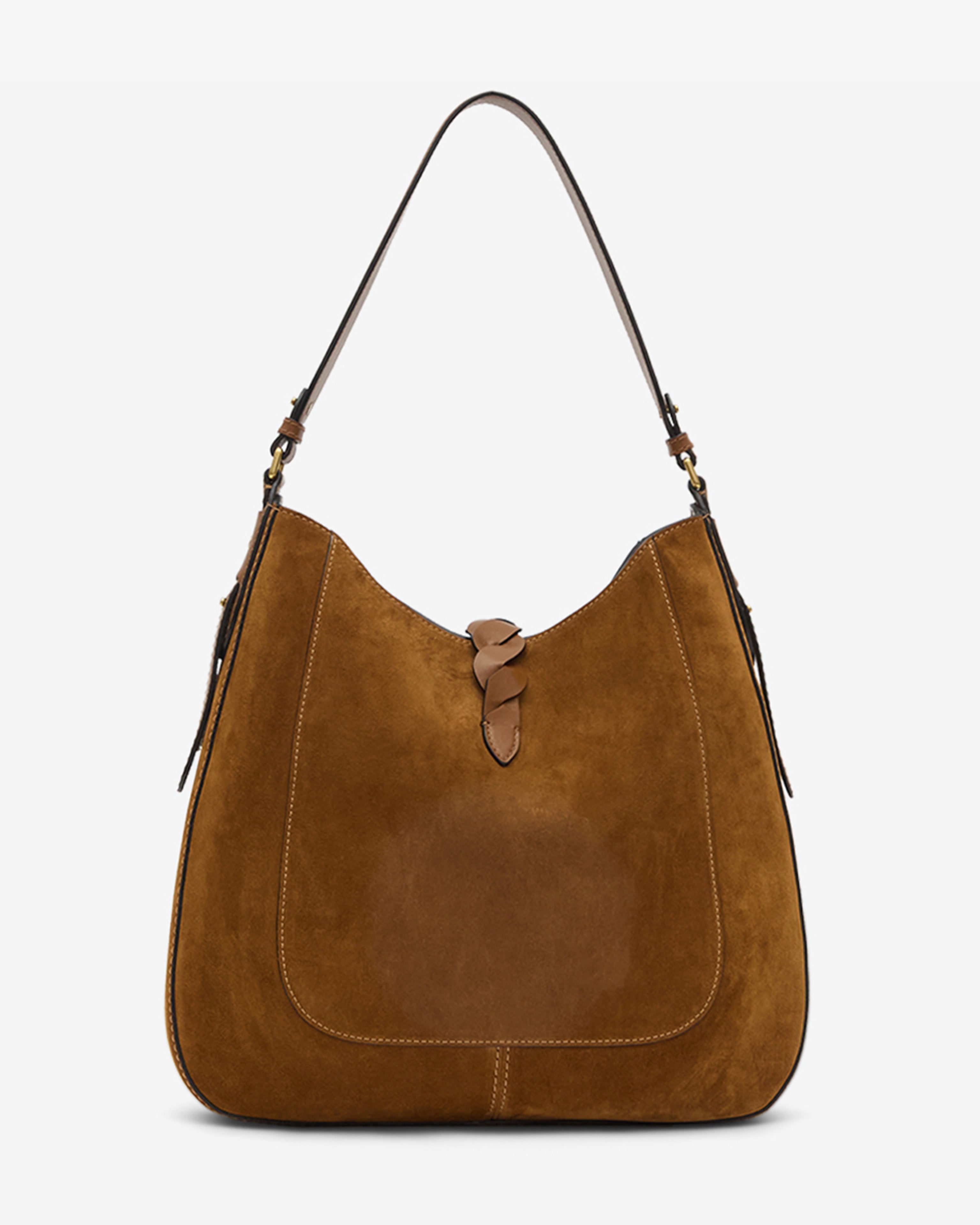 Sac Altay Hobo en cuir velours
