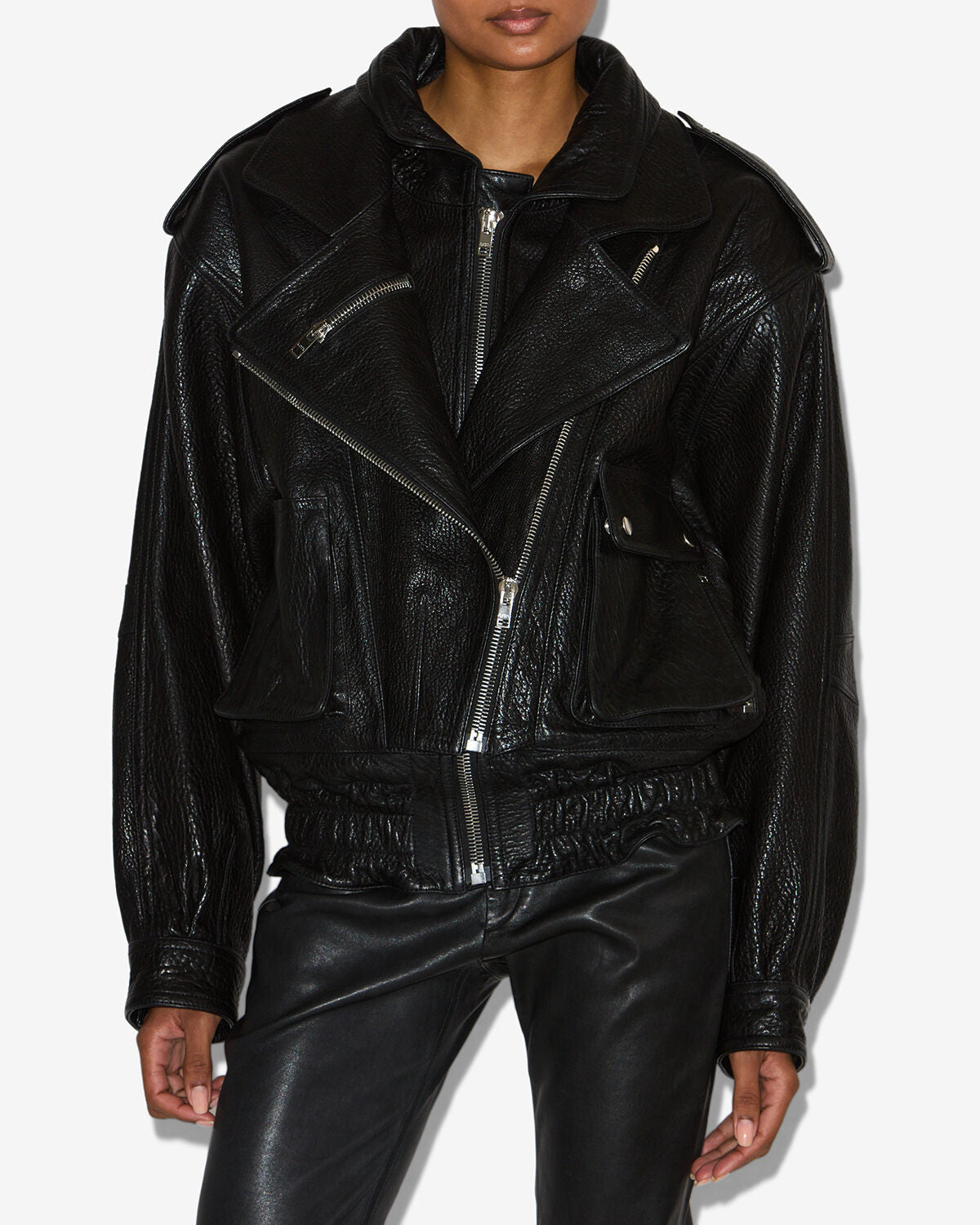Veste Aneli en cuir