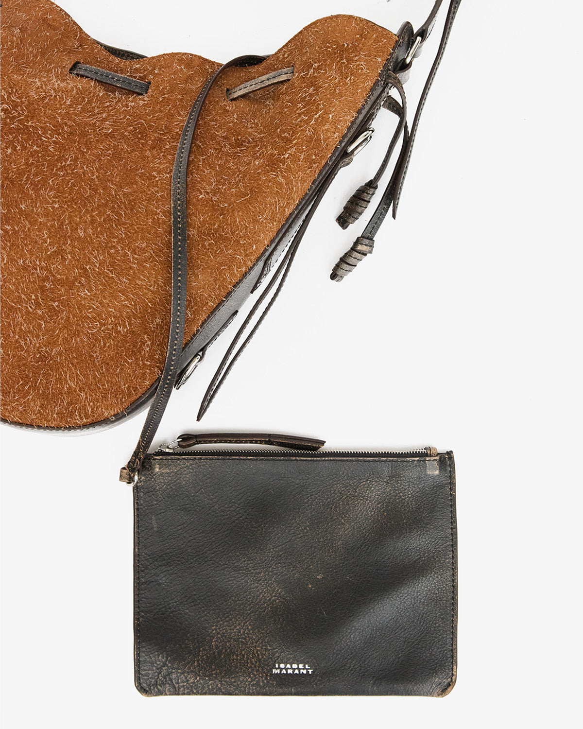 Sac Bolton Hobo en cuir velours