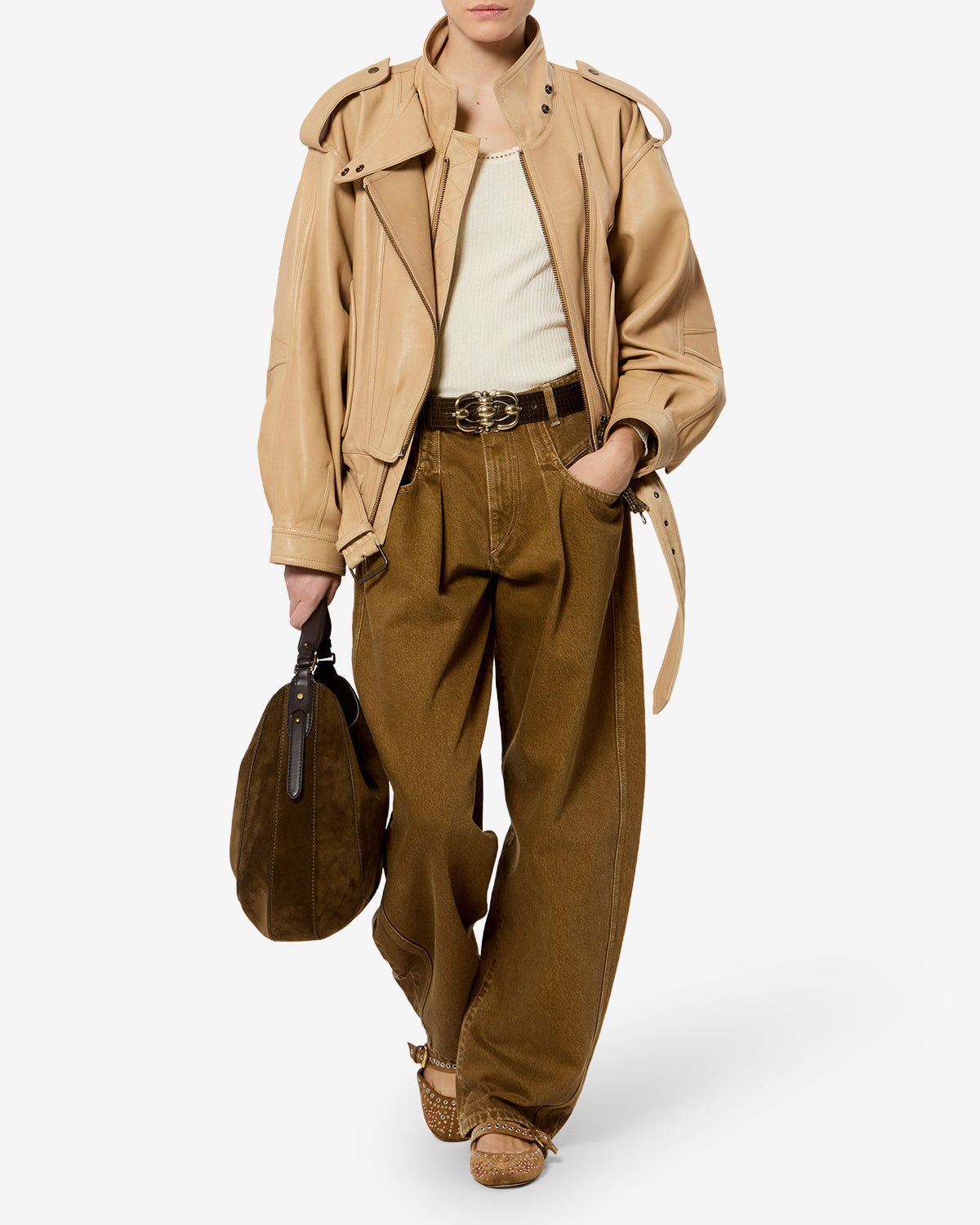 Veste Farza en cuir