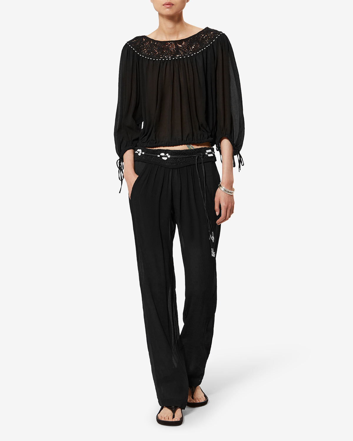 Pantalon Guylene en soie