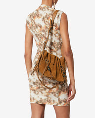 Sac Bolton en cuir velours