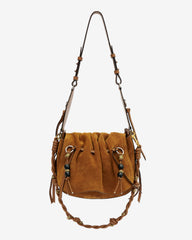 Sac Bolton en cuir velours