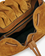 Sac Bolton en cuir velours