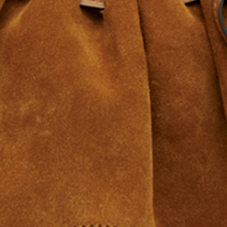 Sac Bolton en cuir velours
